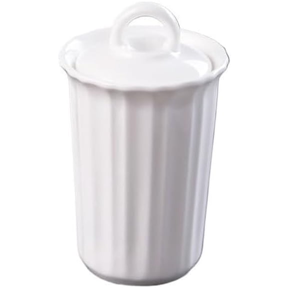 Ceramic Toothpick Holder With Airtight Lid, Decorative Dispenser For Kitchen, Dining Table & Home Organization.