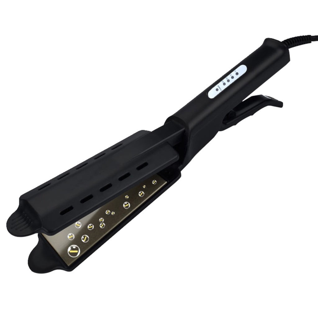 Ceramic Tourmaline Ionic Flat Iron Hair Straightener Dual Use Dry And Wet For Hair Care Adjustable Temperature For All Types Black Walmart