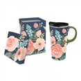 thumbnail image 1 of Cypress Home Ceramic Travel Cup, 17 Oz.,W/Box, Blooming Delight, 1 of 3