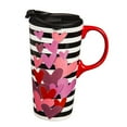 thumbnail image 1 of Evergreen Ceramic Travel Cup, 17 OZ. ,w/box, Valentines, 1 of 2