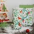 thumbnail image 1 of Ceramic Travel Mug with Color Gift Box,Coffee Cup 17 Oz.Christmas Gift,Red Bird, 1 of 7