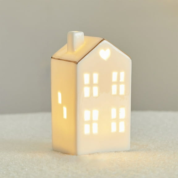 Ceramic Tree Night Light with Soft Warm Glow, Unique Shape Tabletop Decor for Home, Party, Holiday, and Festive Ambiance Lighting