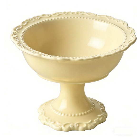 Ceramic Trinket Bowl, Makeup Organizer Dish, Jewelry Tray, Footed Multipurpose Vanity Bowl for Lip Gloss Ring Small Cosmetic Storage Dresser Table Decor