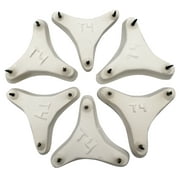Ceramic Tripod 3-Point Kiln Stilt with Points 1-3/8" Apart for Kiln Firing of Ceramic and Pottery Pieces - CONE 03 (Pkg/6)