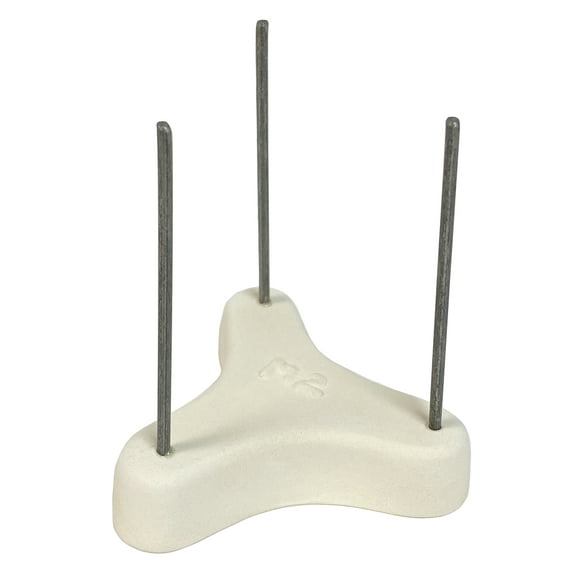 Ceramic Tripod Stilt with Long Posts for Kiln Firing of Ceramic and Pottery Pieces - (Pkg/1) - Maximum Firing Temperature 2025 Degrees F - CONE 03
