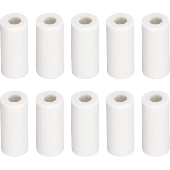 Ceramic Tube Wiring Insulated Tubing [for Cable Bundle Heat Insulation Protection] - 50 Pcs / 2mm x 4mm 10mm