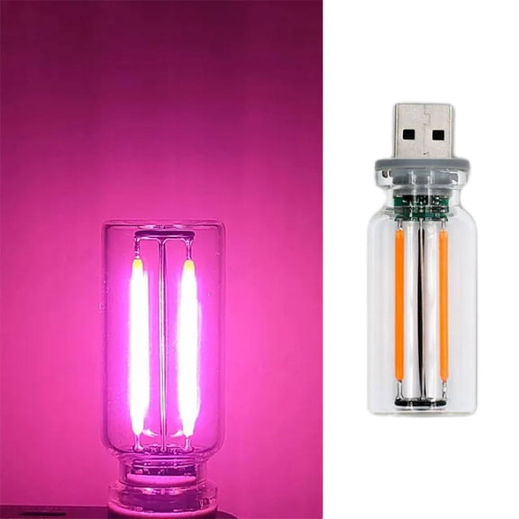 Ceramic Tungsten Wire Light Bulb with DC5V USB Power Supply for General Use, Waterproof Caution Required