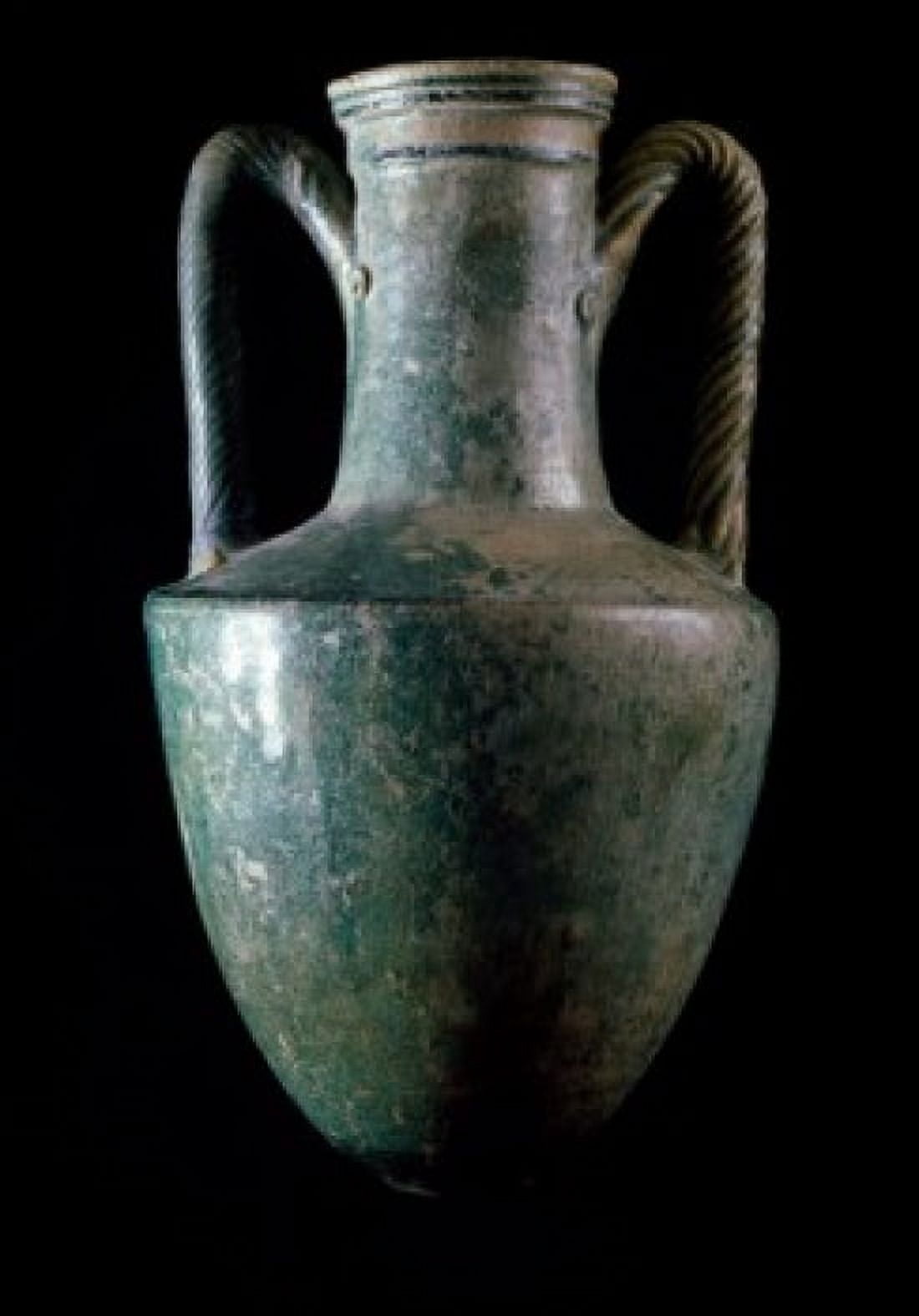 Ceramic Turquoise Amphora Canvas Art - (18 x 24)