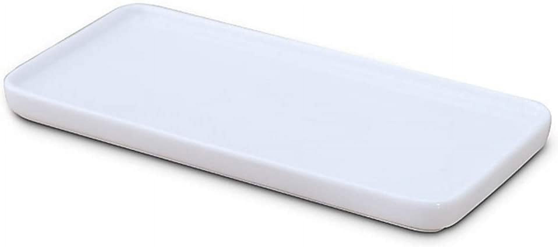 Ceramic Vanity Tray Small Rectangle, Bathtub Tray Bathroom Organizer