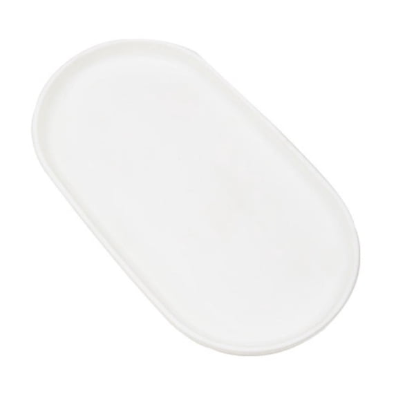 Ceramic Vanity Tray – Small Rectangular Organizer for Bathroom Counter, Kitchen, Home Decor – Multi-Purpose Tray for Soap Dispenser, Accessories