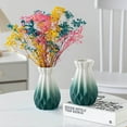 thumbnail image 1 of Ceramic Vase - Glazed Vase with Frosted Vertical Texture, Versatile Floral Display Centerpiece for Home Decor, Ideal for Fresh Flowers or Decorative Accent, 1 of 6