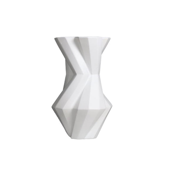 Ceramic Vase Personalized Home Decoration Flower Container Living Room Desktop Geometric Vase, Suitable for Home Office or Wedding