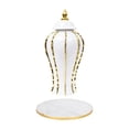 thumbnail image 1 of Ceramic Vase Porcelain Ginger Jar Chinese Handicraft with Lid and Tray Decorations Ornament for Party Apartment Desktop Floral Arrangement S Gold, 1 of 8