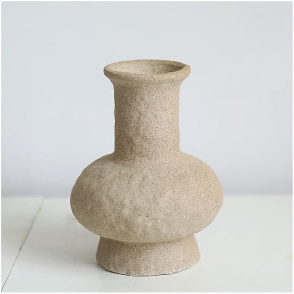 Ceramic Vase, Retro Coarse Pottery Jar, Small Flower Arrangement, Dining Table Living Room Decor, Home Decorative Ornament