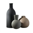 thumbnail image 1 of Ceramic Vase Set of 3, Vases Home Decor Rustic Vase Farmhouse Decor Vases for Bouquet Pampas Grass Dried Fresh Flowers, 1 of 10