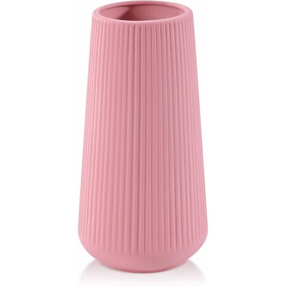 Ceramic Vase, Small Cute Flower Vase for Pampas Grass, Home, Living Room, Dining Table, Farmhouse, Office Decor, Bedroom, Table, and Kitchen Shelf