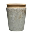 thumbnail image 1 of Ceramic Vase, White & Beige, 1 of 1