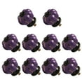 thumbnail image 1 of Ceramic Vintage Knobs Drawer Pumpkin Shaped Pull Handle Cupboard Wardrobe Dresser Door 10pcs Purple, 1 of 7