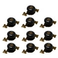 thumbnail image 1 of Ceramic Vintage Wardrobe Dresser Door Knobs Pull Handle for Home 10pcs Black, 1 of 7