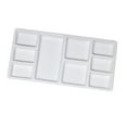 thumbnail image 1 of Ceramic Watercolor Palette Paint Mixing Tray Rectangular Porcelain Gouache Pigment Holder, 1 of 6