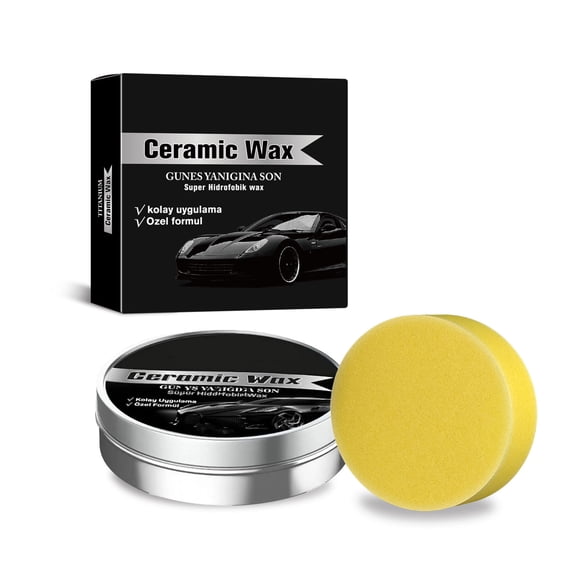 Ceramic Wax Cream for Cars, Strong Car Coating Polishing Wax, Lasting Mild Ingredient Polish for All Cars, Quick Effect Coating Agent Scratch Repair Vehicle Paint
