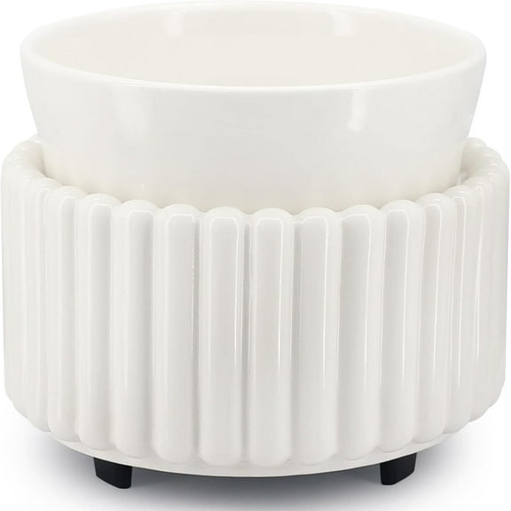 Ceramic Wax Melt Warmer 3 in 1 Candle Wax Warmer for Aromatherapy Wax Melters Electric Scented Wax Burner for Home Office Bedroom Gifts and Decoration...