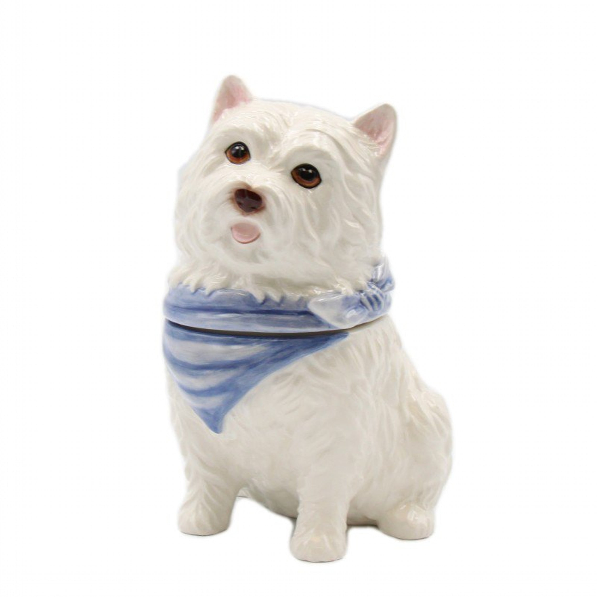 Ceramic West Terrier Dog Cookie Jar 6.25in Gift for Dog Lovers