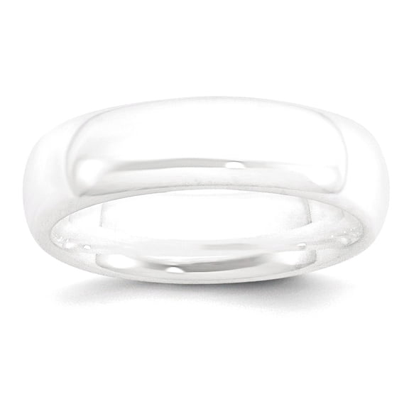 Ceramic White 6mm Polished Band Ring Size 5.5 Ring for Women and Men