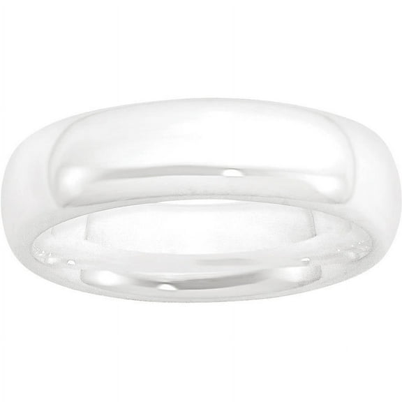 Ceramic White 6mm Polished Band