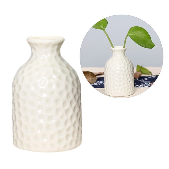 Clispeed Ceramic Small Vase White for Decor Adorable Planter Breathable Material Cute Design