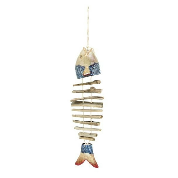 Ceramic Wood Fish Hanging
