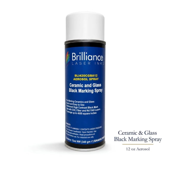 Ceramic and Glass Black Marking Spray - 12oz Aerosol