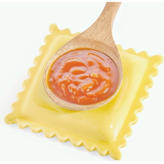 Ceramic dumpling-shaped spoon rest (for stovetop), spatula rest (for countertop), fun yellow spoon rest, fun kitchen decorations, Italian-themed gift for chefs