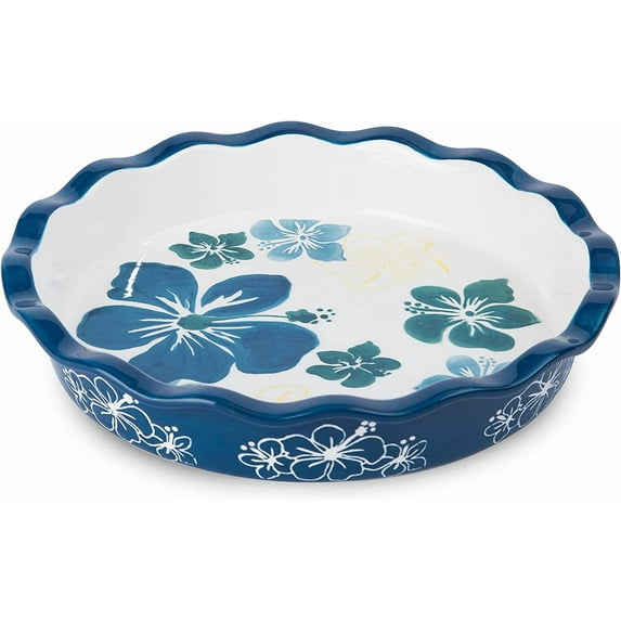 Ceramic pie dish, 9-inch deep dish pie plate, non-stick pie plate ...