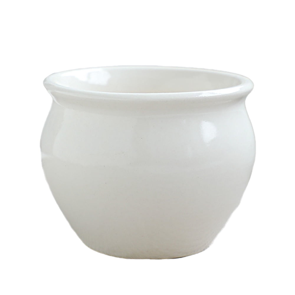Ceramic pots, 7.5x6 cm, White - Walmart.com