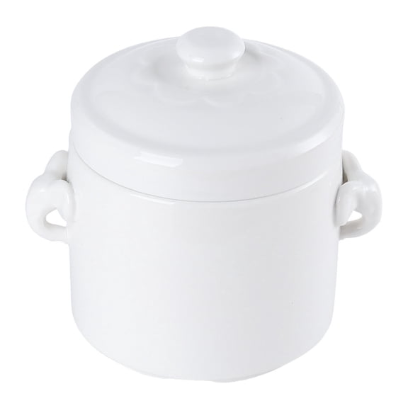 Ceramic stew pot, stew pot for braised food, dessert bowl, soup tureen with lid, soup bowl, instant noodle bowl, steamed egg bowl, double handle lid