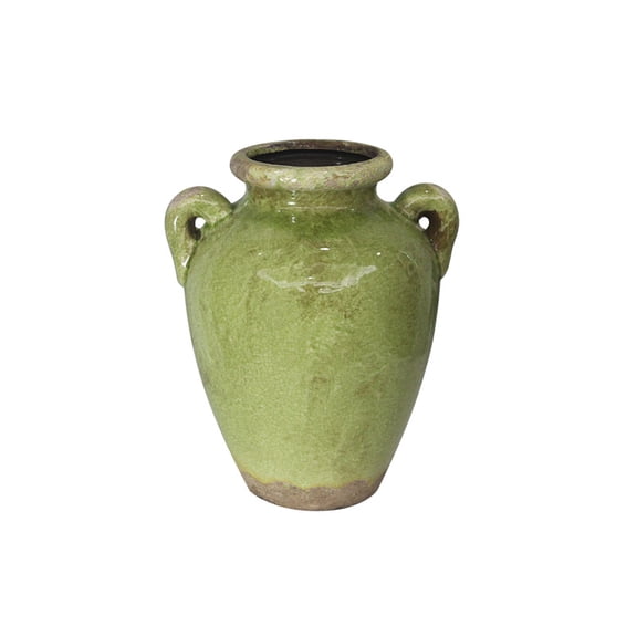 Ceramic vase in American country, Mediterranean, and French vintage style, vintage high-end decorative piece, creative design vase