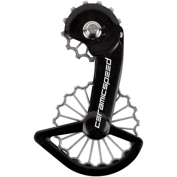 CeramicSpeed OSPW Pulley Wheel System for Shimano Dura-Ace 9250/Ultegra 8150 - Coated Races, 3D Printed Ti Pulley,