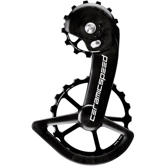 CeramicSpeed OSPW X Pulley Wheel System for Shimano GRX RX820 2x12 - Aluminum Pulley, Carbon Cage, Black