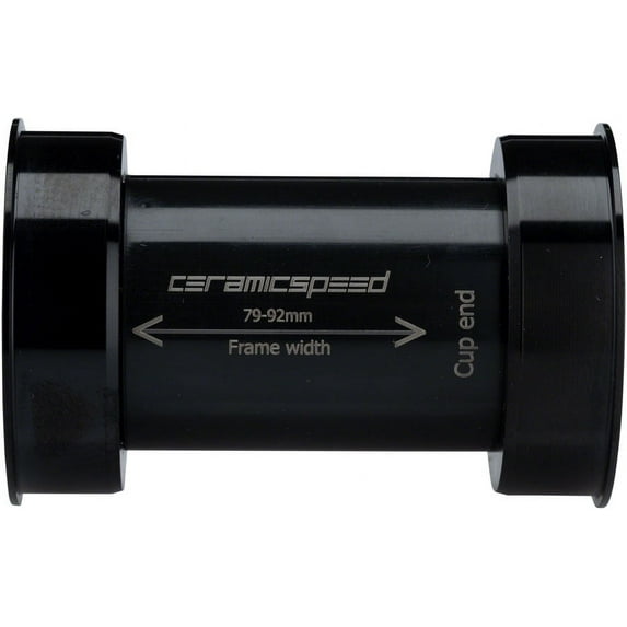 CeramicSpeed Shimano HT II 24mm Hardened Bearing Races BB386 EVO Bottom Bracket