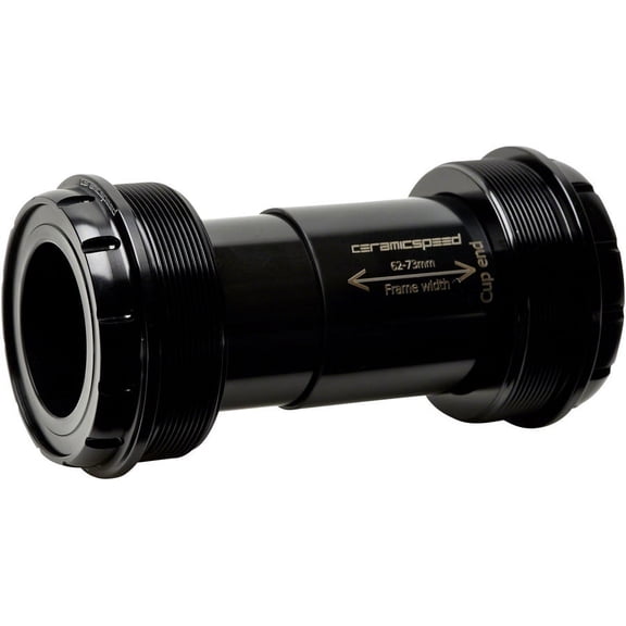 CeramicSpeed Shimano HT II Coated Steel Bearing Races T47 73mm Bottom Bracket