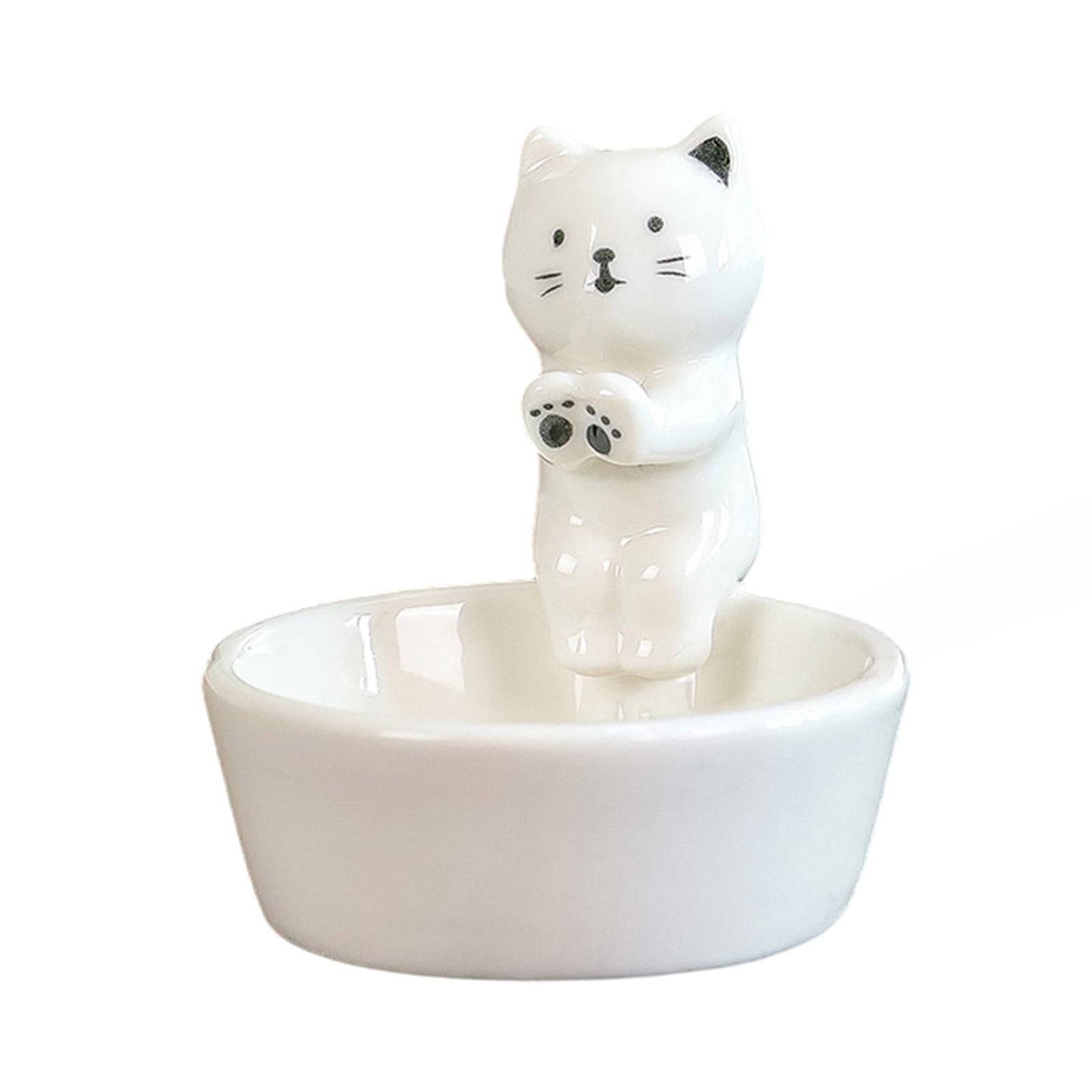 Ceramics Ashtray Ceramics Cat Ashtray Heat-resistant Lotus Kitten ...