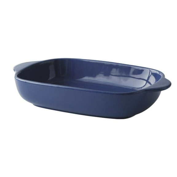 Ceramics Baking Dish/Lasagna Bakeware Pan, Rectangular Baking Sheet with 2 Tableware Use Handles, For Family Daily