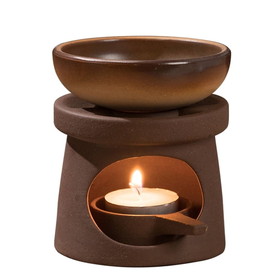 Ceramics Essential Oil Burners Melter Aromas Diffuser with Tealight Candle Stand Set for Relaxing Home Decors