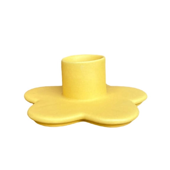 Ceramics Floral Candlestick Easters Home Decoration Centerpieces Flower Taper Holder for Festives Dinners Event