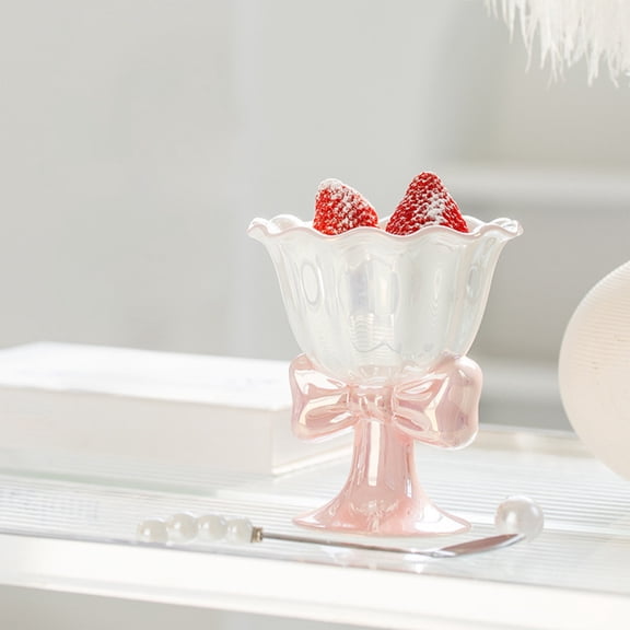 Ceramics Footed Ice Cream Cups, Milkshake Bowls, Footed Ice Cream Cups, Thick and Durable Parfait Bowls, Ice Cream Bowls, Dishwasher Safe Sundae Bowl