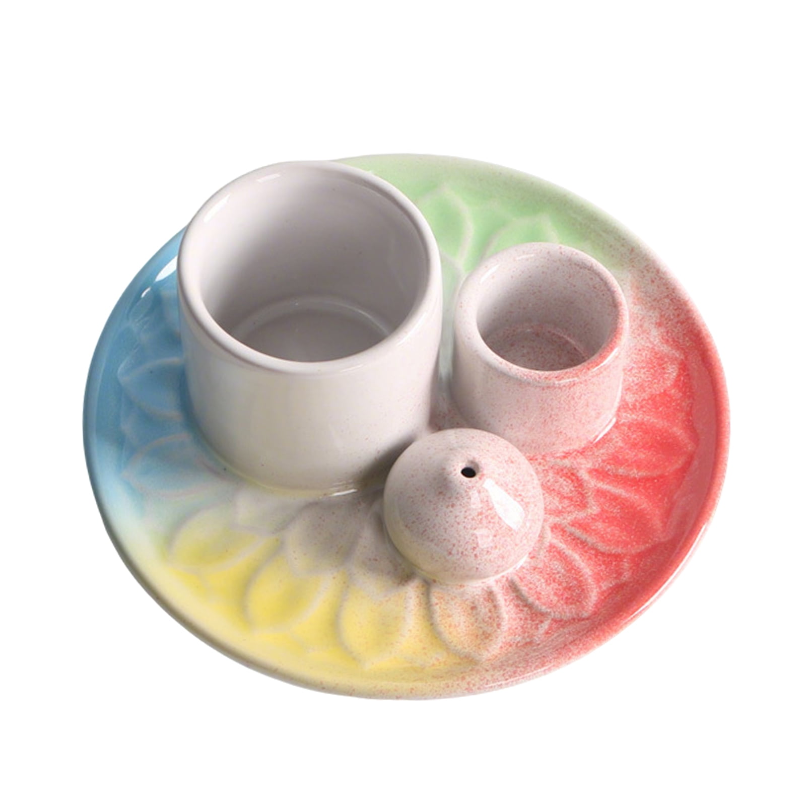 Ceramics Incenses Sages Burners Tray Holders with Multifunctional Design for Meditations Room and Home Decors
