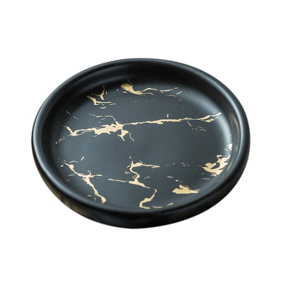 Ceramics Marble Pattern Soap Dishes For Bar Soap, Soap Holder, Porcelain Soap Saver, Oval Soap Tray, For Bathroom Decoration-green-11.2x11.2x2.4cm