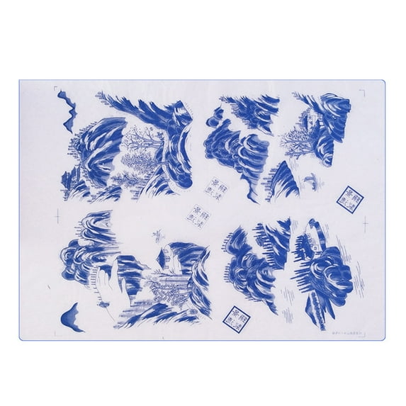 Ceramics Paper Pottery Ceramics Clay Transfer Paper Underglaze Flower Paper Porcelain Paper Paper for Pottery Craft