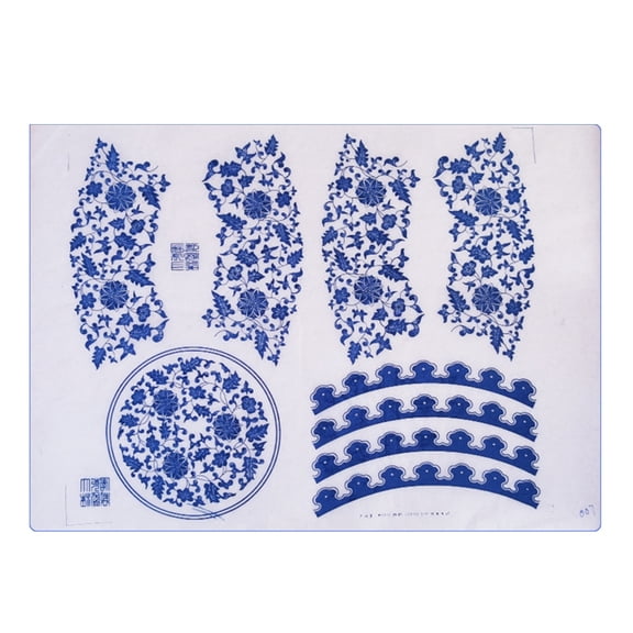 Ceramics Paper Pottery Ceramics Clay Transfer Paper Underglaze Flower Paper Porcelain Paper Paper for Pottery Enamel
